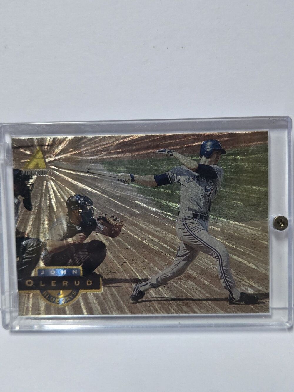 1-1994 PINNACLE MUSEUM COLLECTION PARALLEL JOHN OLERUD BLUEJAYS CARD#5